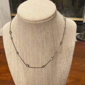 Silpada Retired Scattered Stars Cubic Zironia Sterling Silver Necklace